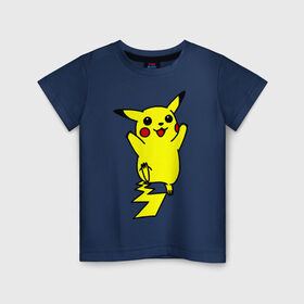 Детская футболка хлопок с принтом Покемоны5 в Курске, 100% хлопок | круглый вырез горловины, полуприлегающий силуэт, длина до линии бедер | pokemon | пикачу | покемон | покемоны | покимон