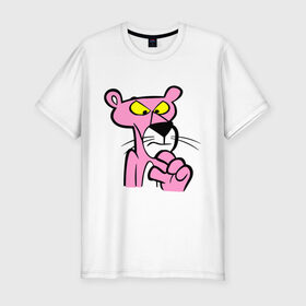 Мужская футболка премиум с принтом Розовая пантера (3) в Курске, 92% хлопок, 8% лайкра | приталенный силуэт, круглый вырез ворота, длина до линии бедра, короткий рукав | pink panther | розовая пантера