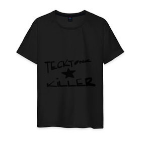 Мужская футболка хлопок с принтом Tecktonik killer 1 в Курске, 100% хлопок | прямой крой, круглый вырез горловины, длина до линии бедер, слегка спущенное плечо. | club | killer | tecktonik | клуб | клубные | тектоник