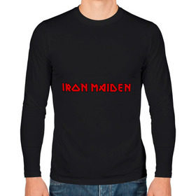 Мужской лонгслив хлопок с принтом Iron Maiden в Курске, 100% хлопок |  | iron maiden | айрон майден | панк | рок | символика iron maiden