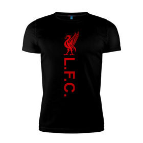 Мужская футболка премиум с принтом Liverpool в Курске, 92% хлопок, 8% лайкра | приталенный силуэт, круглый вырез ворота, длина до линии бедра, короткий рукав | ливерпуль