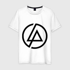 Мужская футболка хлопок с принтом Linkin park (5) в Курске, 100% хлопок | прямой крой, круглый вырез горловины, длина до линии бедер, слегка спущенное плечо. | linkin | park | линкин парк