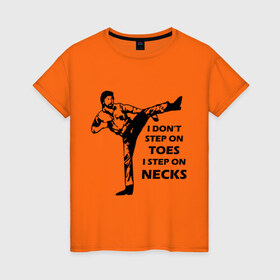 Женская футболка хлопок с принтом Чак Норрис в Курске, 100% хлопок | прямой крой, круглый вырез горловины, длина до линии бедер, слегка спущенное плечо | chuck norris | чак норрис