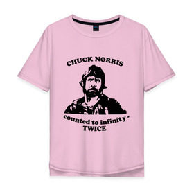 Мужская футболка хлопок Oversize с принтом Чак Норрис (2) в Курске, 100% хлопок | свободный крой, круглый ворот, “спинка” длиннее передней части | chuck norris | чак норрис