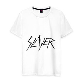 Мужская футболка хлопок с принтом Slayer (2) в Курске, 100% хлопок | прямой крой, круглый вырез горловины, длина до линии бедер, слегка спущенное плечо. | alternative rock | pank | punk | rock | альтернативный рок | метал | панк | рок | тяжелая музыка | хард рок | хеви метал