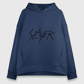 Женское худи Oversize хлопок с принтом Slayer (2) в Курске, френч-терри — 70% хлопок, 30% полиэстер. Мягкий теплый начес внутри —100% хлопок | боковые карманы, эластичные манжеты и нижняя кромка, капюшон на магнитной кнопке | alternative rock | pank | punk | rock | альтернативный рок | метал | панк | рок | тяжелая музыка | хард рок | хеви метал