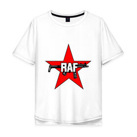 Мужская футболка хлопок Oversize с принтом Фракция Красной Армии в Курске, 100% хлопок | свободный крой, круглый ворот, “спинка” длиннее передней части | raf | армии | армия | красная армия | красная звезда | красной | партизаны | террористы | фракция