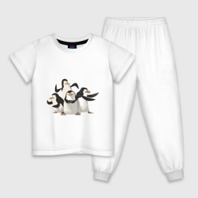 Детская пижама хлопок с принтом Мадагаскар (8) в Курске, 100% хлопок |  брюки и футболка прямого кроя, без карманов, на брюках мягкая резинка на поясе и по низу штанин
 | Тематика изображения на принте: madagascar | мадагаскар | пингвины