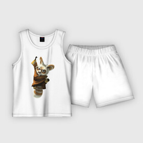 Детская пижама с шортами хлопок с принтом Кунг фу Панда (11) в Курске,  |  | Тематика изображения на принте: kung fu panda | panda | кунг фу | кунг фу панда