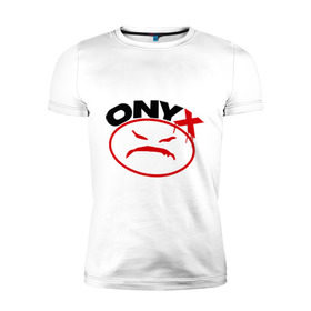 Мужская футболка премиум с принтом Onyx в Курске, 92% хлопок, 8% лайкра | приталенный силуэт, круглый вырез ворота, длина до линии бедра, короткий рукав | gangsta | hip hop | hop | оникс | хоп