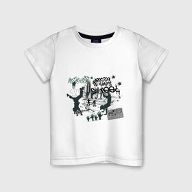 Детская футболка хлопок с принтом Street Dancing (3) в Курске, 100% хлопок | круглый вырез горловины, полуприлегающий силуэт, длина до линии бедер | break | dance | брейк | граффити | данс | движения | танцевать | танцы | улица | улицы | уличные