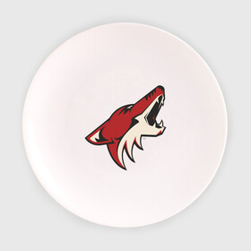 Тарелка 3D с принтом Phoenix Coyotes в Курске, фарфор | диаметр - 210 мм
диаметр для нанесения принта - 120 мм | Тематика изображения на принте: nhl | phoenix coyotes | нхл | хоккей | хоккейная лига