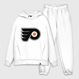 Мужской костюм хлопок OVERSIZE с принтом Philadelphia Flyers в Курске,  |  | Тематика изображения на принте: hockey | nhl | национальная лига | нхл | филадельфия флаерс | хокей | хоккей