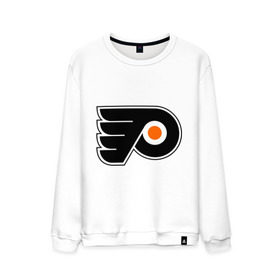 Мужской свитшот хлопок с принтом Philadelphia Flyers в Курске, 100% хлопок |  | hockey | nhl | национальная лига | нхл | филадельфия флаерс | хокей | хоккей