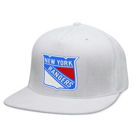 Кепка снепбек с прямым козырьком с принтом New York Rangers в Курске, хлопок 100% |  | new york rangers | nhl | национальная хоккейная лига | нью йорк рейнджерс | хоккей | хоккейная лига