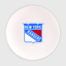 Тарелка 3D с принтом New York Rangers в Курске, фарфор | диаметр - 210 мм
диаметр для нанесения принта - 120 мм | Тематика изображения на принте: new york rangers | nhl | национальная хоккейная лига | нью йорк рейнджерс | хоккей | хоккейная лига