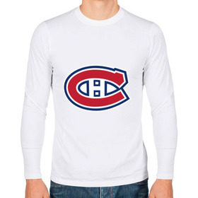 Мужской лонгслив хлопок с принтом Montreal Canadiens в Курске, 100% хлопок |  | montreal canadiens | канадская хоккейная лига | монтреал | нхл | хокей | хоккей