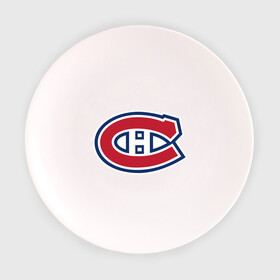 Тарелка с принтом Montreal Canadiens в Курске, фарфор | диаметр - 210 мм
диаметр для нанесения принта - 120 мм | Тематика изображения на принте: montreal canadiens | канадская хоккейная лига | монтреал | нхл | хокей | хоккей
