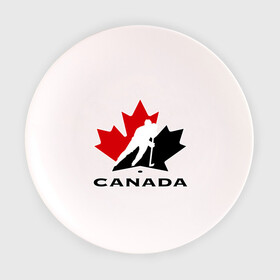 Тарелка 3D с принтом Canada в Курске, фарфор | диаметр - 210 мм
диаметр для нанесения принта - 120 мм | canada | hockey | nhl | канада | лига | нхл | хокей | хокейнаялига | хоккей | хоккейная лига