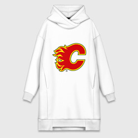 Платье-худи хлопок с принтом Calgary Flames в Курске,  |  | calgary flames | nhl | гелери флеймс | нхл | хоккей | хоккейная лига