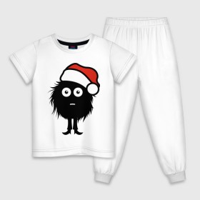 Детская пижама хлопок с принтом Рождественнский лохмач в Курске, 100% хлопок |  брюки и футболка прямого кроя, без карманов, на брюках мягкая резинка на поясе и по низу штанин
 | 2012 | new year | нг | новый 2012 | новый год | рождественский | рождество