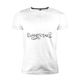 Мужская футболка премиум с принтом Evanescence в Курске, 92% хлопок, 8% лайкра | приталенный силуэт, круглый вырез ворота, длина до линии бедра, короткий рукав | evanescence | американский рок | метал | рок | эвенескин