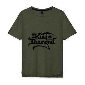 Мужская футболка хлопок Oversize с принтом King Diamond в Курске, 100% хлопок | свободный крой, круглый ворот, “спинка” длиннее передней части | heavy metal | metal | rock | trash metal | метал | панки | рок | трэш метал | хеви метал