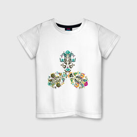 Детская футболка хлопок с принтом Good Flower в Курске, 100% хлопок | круглый вырез горловины, полуприлегающий силуэт, длина до линии бедер | good flower | орнамент | цветочный узор | цветы