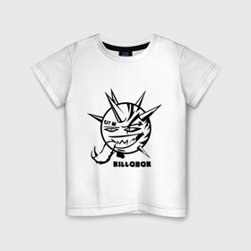 Детская футболка хлопок с принтом Килобок в Курске, 100% хлопок | круглый вырез горловины, полуприлегающий силуэт, длина до линии бедер | Тематика изображения на принте: killobok | колобок