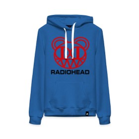 Женская толстовка хлопок с принтом Radiohead (2) в Курске, френч-терри, мягкий теплый начес внутри (100% хлопок) | карман-кенгуру, эластичные манжеты и нижняя кромка, капюшон с подкладом и шнурком | radiohead | rock | радиохед | рок
