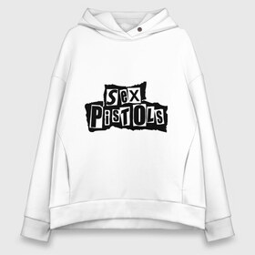 Женское худи Oversize хлопок с принтом Sex Pistols в Курске, френч-терри — 70% хлопок, 30% полиэстер. Мягкий теплый начес внутри —100% хлопок | боковые карманы, эластичные манжеты и нижняя кромка, капюшон на магнитной кнопке | metall | punk | rock | метал | металл | панк | панк рок | рок