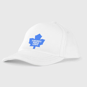 Детская бейсболка с принтом Toronto Maple Leafs в Курске, 100% хлопок | классический козырек, металлическая застежка-регулятор размера | Тематика изображения на принте: toronto maple leafs | канада | канадская лига | канадцы | лига | торонто мепл ливс | хокей | хоккей