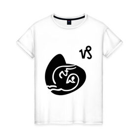 Женская футболка хлопок с принтом Козерог(6) в Курске, 100% хлопок | прямой крой, круглый вырез горловины, длина до линии бедер, слегка спущенное плечо | 