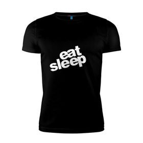 Мужская футболка премиум с принтом Eat sleep jdm в Курске, 92% хлопок, 8% лайкра | приталенный силуэт, круглый вырез ворота, длина до линии бедра, короткий рукав | domestic | eat sleep jdm | japanese | japanese domestic market | jdm style | market