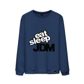 Мужской свитшот хлопок с принтом Eat sleep jdm в Курске, 100% хлопок |  | domestic | eat sleep jdm | japanese | japanese domestic market | jdm style | market