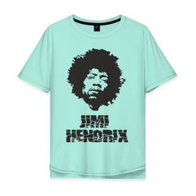 Мужская футболка хлопок Oversize с принтом Jimi Hendrix в Курске, 100% хлопок | свободный крой, круглый ворот, “спинка” длиннее передней части | 60е | гитарист | джими хендрикс | джимми хендрикс | ретро | рок