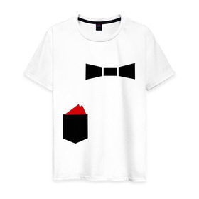 Мужская футболка хлопок с принтом Бабочка (11) в Курске, 100% хлопок | прямой крой, круглый вырез горловины, длина до линии бедер, слегка спущенное плечо. | 