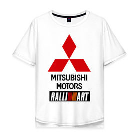 Мужская футболка хлопок Oversize с принтом Mitsubishi ralli art в Курске, 100% хлопок | свободный крой, круглый ворот, “спинка” длиннее передней части | Тематика изображения на принте: mitsubishi | mitsubishi motors | авто | автомобили | машины | митсубиси | митсубиси моторс | тачки