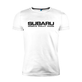 Мужская футболка премиум с принтом Subaru world rally team (2) в Курске, 92% хлопок, 8% лайкра | приталенный силуэт, круглый вырез ворота, длина до линии бедра, короткий рукав | rally | subaru | subaru субарик | team | world | world rally team | авто2012 | ралли | субару