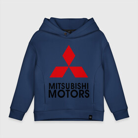 Детское худи Oversize хлопок с принтом Mitsubishi (2) в Курске, френч-терри — 70% хлопок, 30% полиэстер. Мягкий теплый начес внутри —100% хлопок | боковые карманы, эластичные манжеты и нижняя кромка, капюшон на магнитной кнопке | mitsubishi | mitsubishi motors | митсубиси | митсубиши