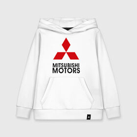 Детская толстовка хлопок с принтом Mitsubishi (2) в Курске, 100% хлопок | Круглый горловой вырез, эластичные манжеты, пояс, капюшен | mitsubishi | mitsubishi motors | митсубиси | митсубиши