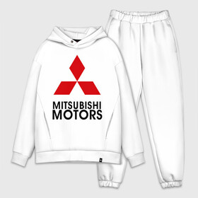 Мужской костюм хлопок OVERSIZE с принтом Mitsubishi (2) в Курске,  |  | mitsubishi | mitsubishi motors | митсубиси | митсубиши