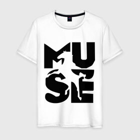 Мужская футболка хлопок с принтом Muse (2) в Курске, 100% хлопок | прямой крой, круглый вырез горловины, длина до линии бедер, слегка спущенное плечо. | 