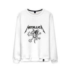 Мужской свитшот хлопок с принтом Metallica (8) в Курске, 100% хлопок |  | металлика