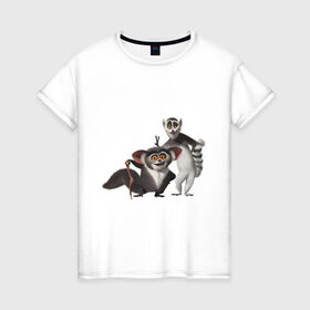 Женская футболка хлопок с принтом Мадагаскар (11) в Курске, 100% хлопок | прямой крой, круглый вырез горловины, длина до линии бедер, слегка спущенное плечо | 