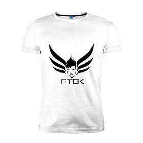 Мужская футболка премиум с принтом Tecktonik RTEK в Курске, 92% хлопок, 8% лайкра | приталенный силуэт, круглый вырез ворота, длина до линии бедра, короткий рукав | 