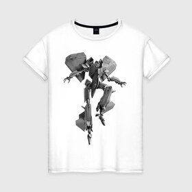 Женская футболка хлопок с принтом Трансформеры в Курске, 100% хлопок | прямой крой, круглый вырез горловины, длина до линии бедер, слегка спущенное плечо | 