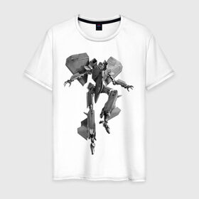 Мужская футболка хлопок с принтом Трансформеры в Курске, 100% хлопок | прямой крой, круглый вырез горловины, длина до линии бедер, слегка спущенное плечо. | 