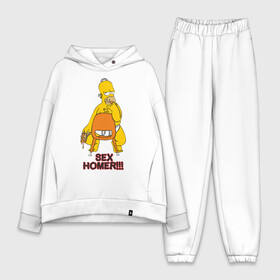 Женский костюм хлопок Oversize с принтом Simpsons (2) в Курске,  |  | гомер