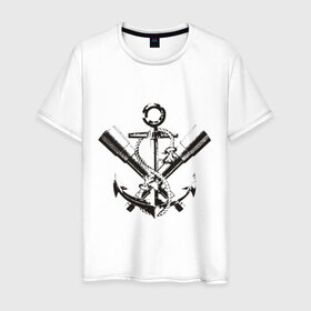 Мужская футболка хлопок с принтом Pirats (2) в Курске, 100% хлопок | прямой крой, круглый вырез горловины, длина до линии бедер, слегка спущенное плечо. | пират